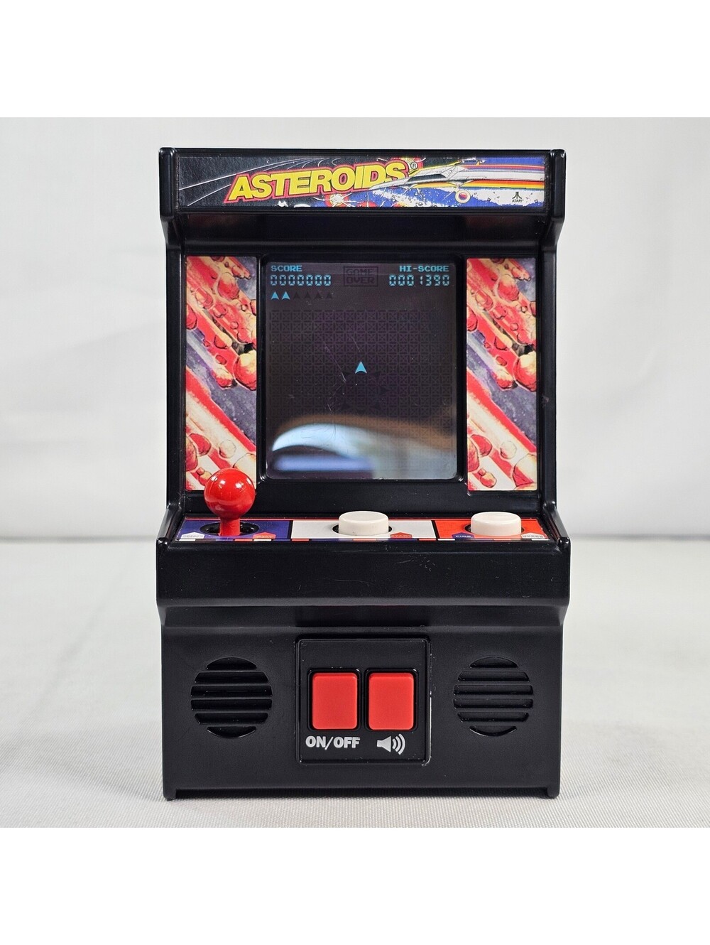 Vintage Atari Asteroids Mini Arcade Game Basic Fun 09563 Retro Handheld